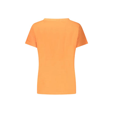 North Sails T-Shirt Maniche Corte Donna Arancione Stampa in Rilievo - vista 2
