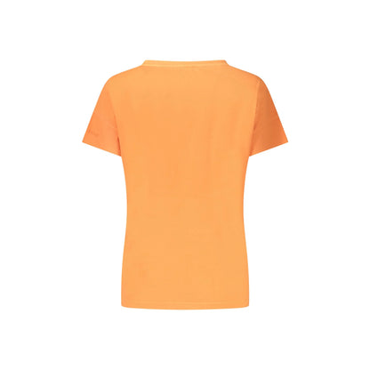 North Sails T-Shirt Maniche Corte Donna Arancione Stampa in Rilievo - vista 2