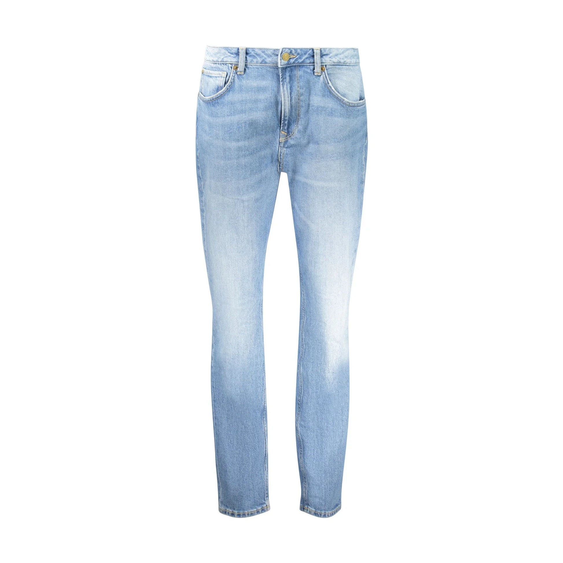 Pepe Jeans Jeans Donna Azzurri Effetto Slavato Logo Azzurro - foto prodotto