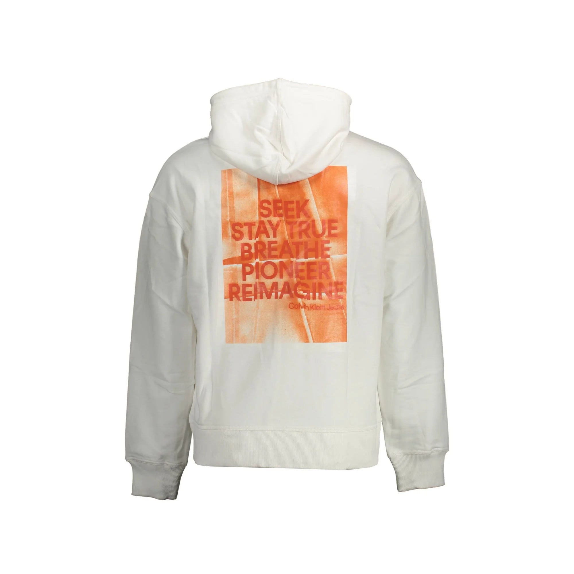 CALVIN KLEIN FELPA SENZA ZIP UOMO BIANCO