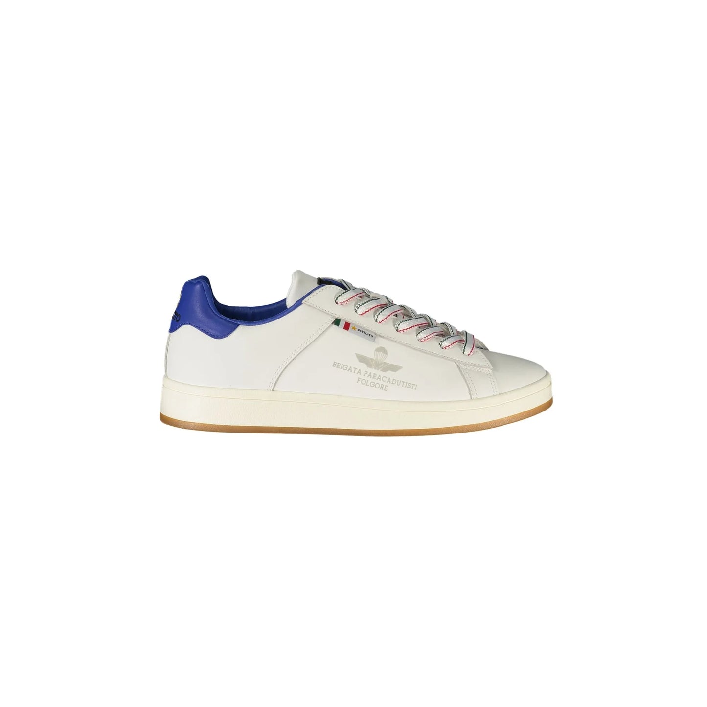 ESERCITO 1659 Scarpe Sportive Uomo Bianche Folgore con Dettagli Blu Sneakers Bianco - foto prodotto