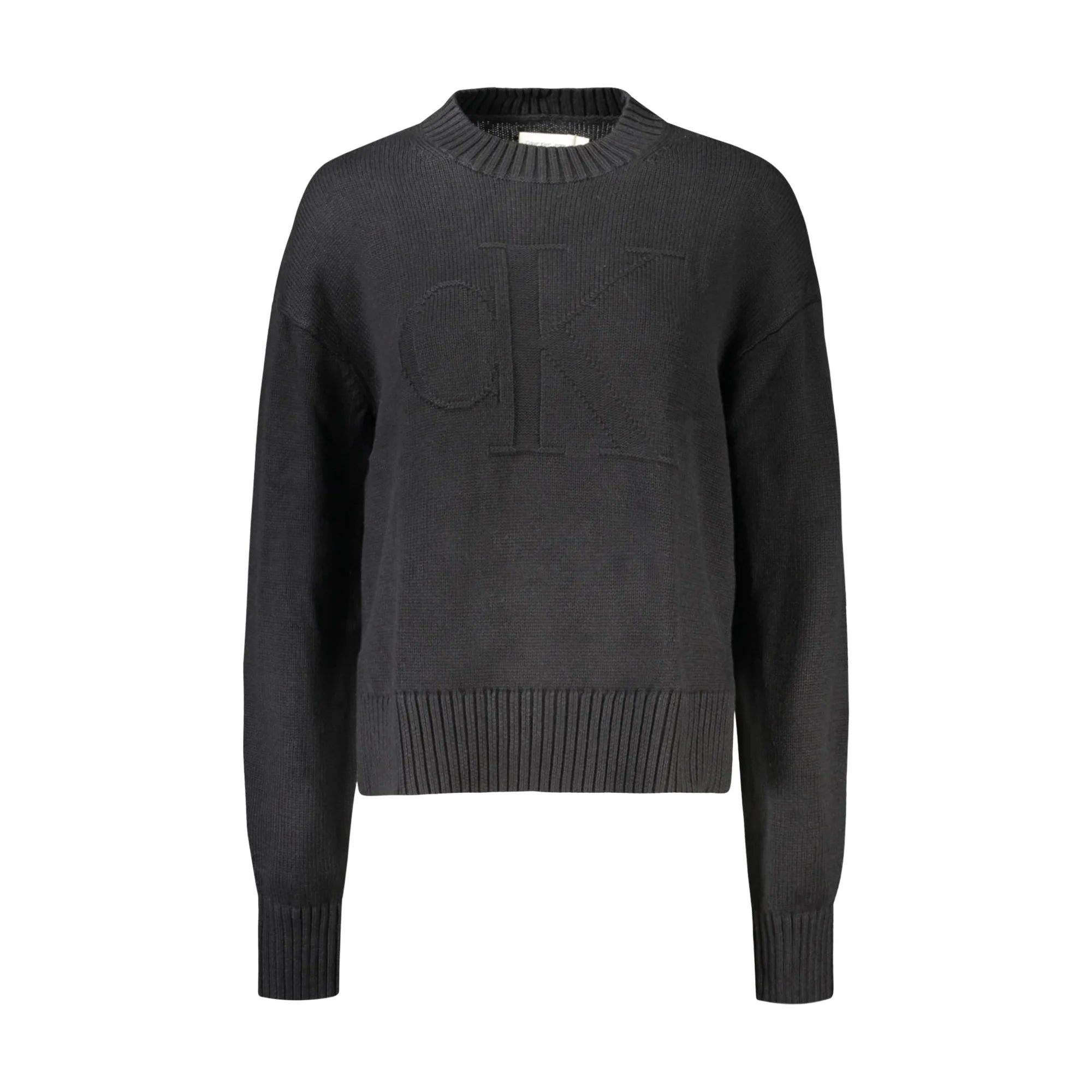 Calvin Klein Maglia Donna Nera Ricamo Maglie Nero - foto prodotto
