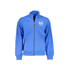 La Martina Long Sleeve Sweatshirt Men Blue Embroidery