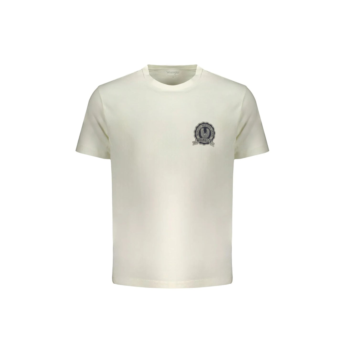 Wrangler T-Shirt Maniche Corte Uomo Bianca Stampa Logo Bianco - foto prodotto