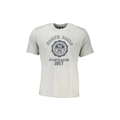 North Sails T-Shirt Maniche Corte Uomo Grigia Stampa Logo Grigio - foto prodotto