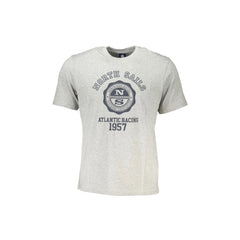 North Sails Camiseta de Manga Corta Hombre Gris Estampado Logo