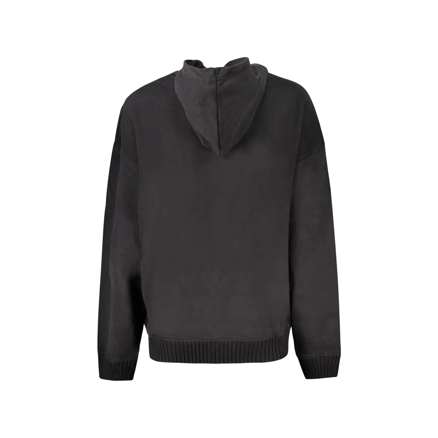 Calvin Klein Felpa Donna Nera Cappuccio Garzata Tascone Logo Felpe nero - vista 2