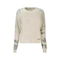 Desigual Maglia Donna Bianca Stampa