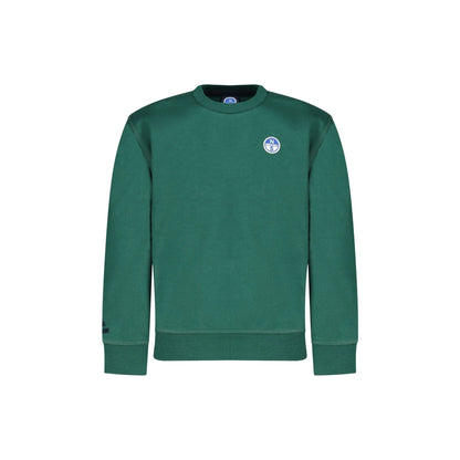 North Sails Felpa Bambino Verde Girocollo Felpata Logo Felpe unisex - foto prodotto