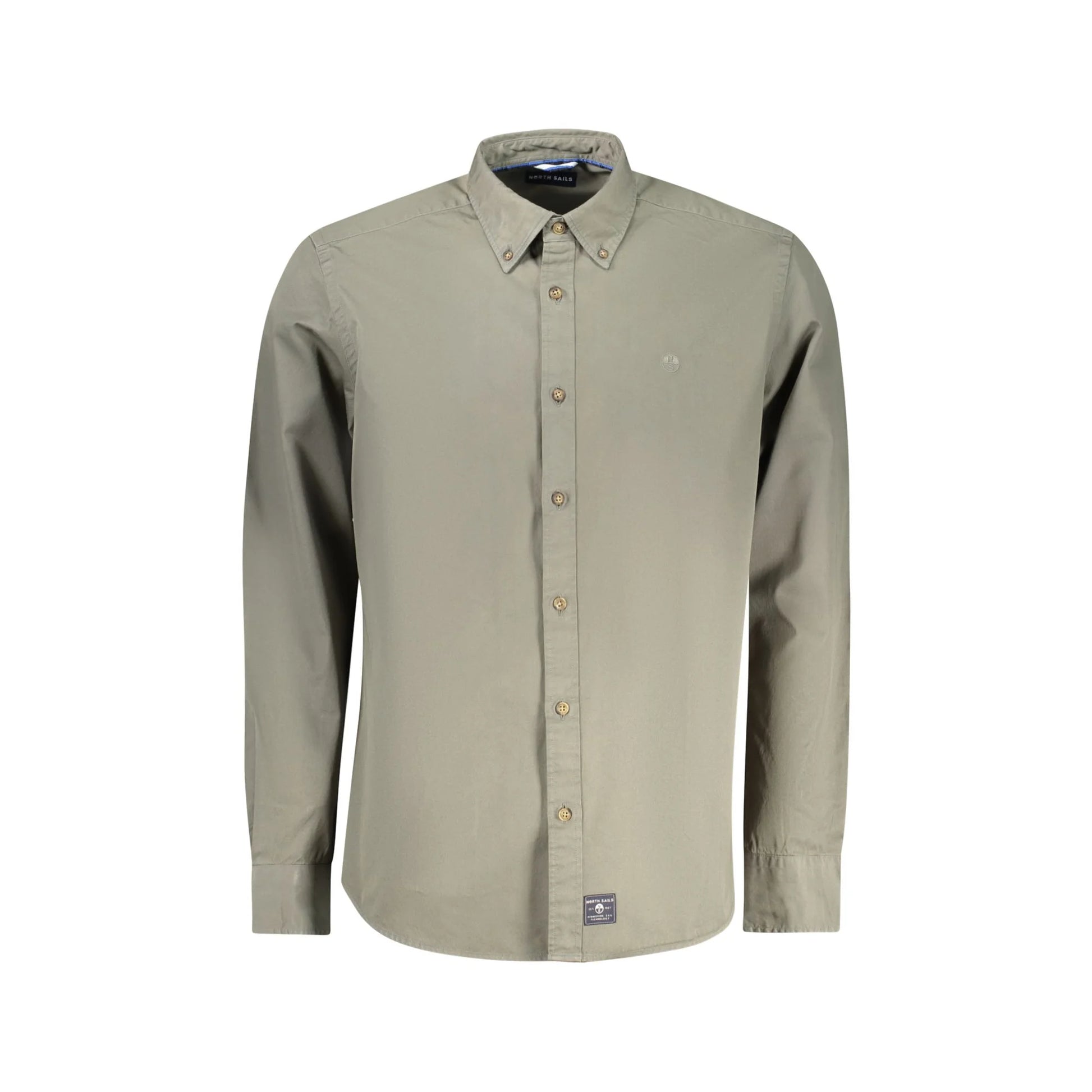 North Sails Camicia Maniche Lunghe Uomo Verde Ricamo Camicie - foto prodotto