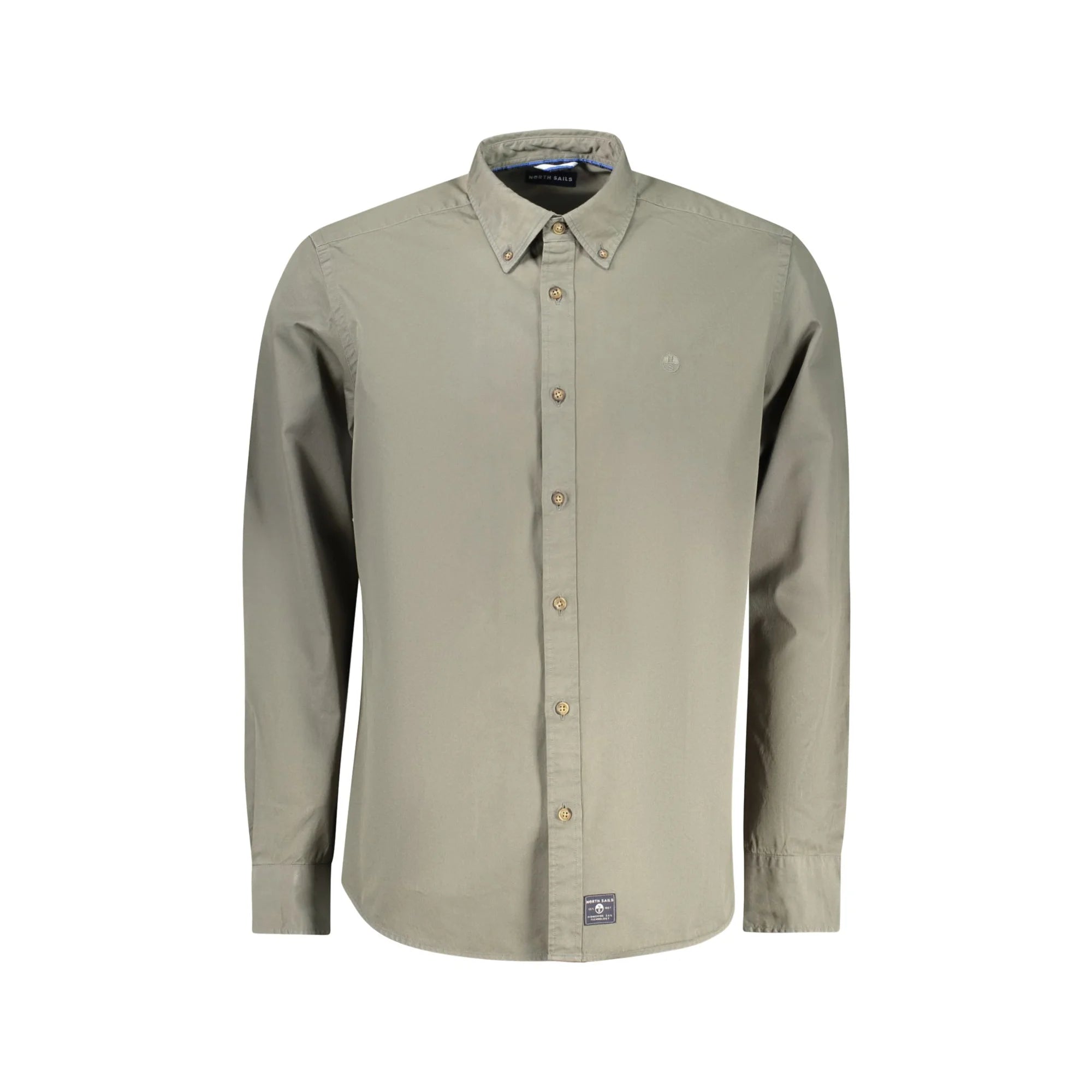 North Sails Camicia Maniche Lunghe Uomo Verde Ricamo Camicie - foto prodotto