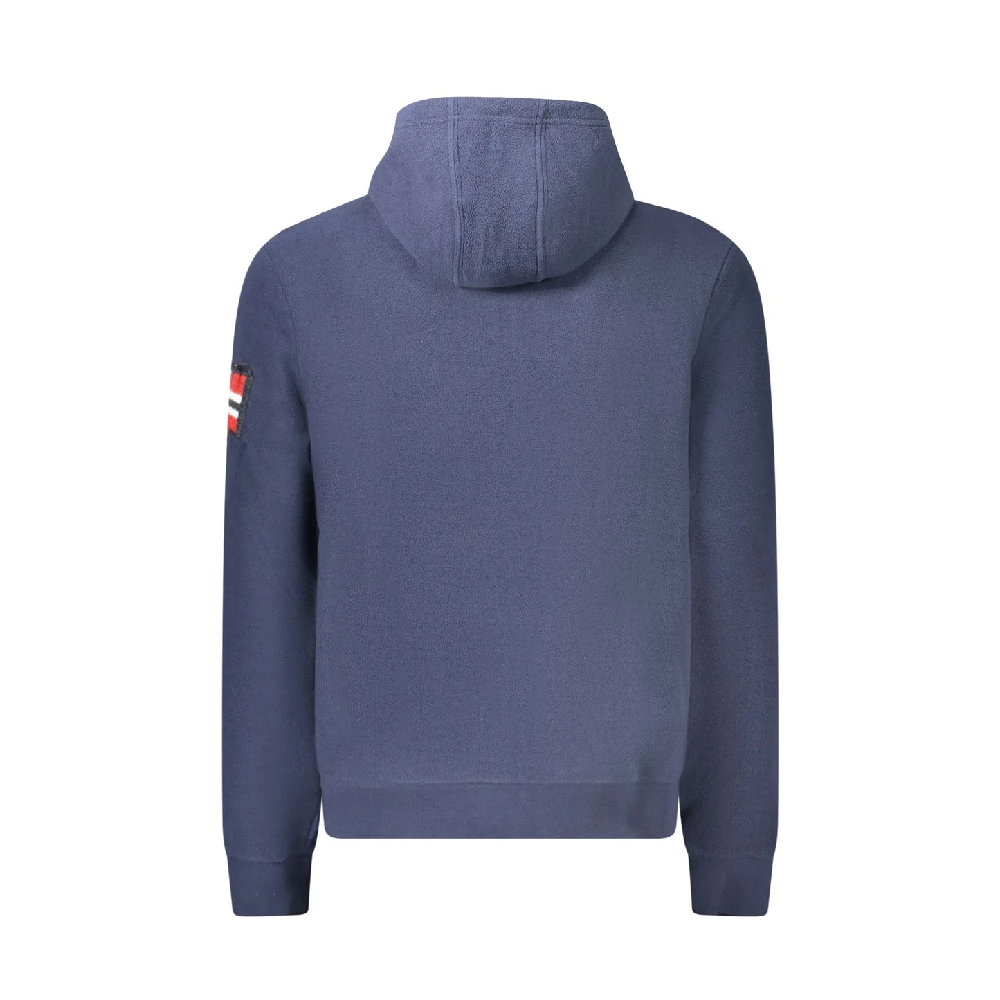 Norway 1963 Felpa Uomo Blu con Zip Pile Cappuccio Ricamo Logo Felpe - vista 2