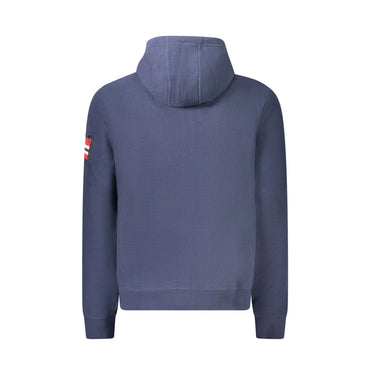 Norway 1963 Felpa Uomo Blu con Zip Pile Cappuccio Ricamo Logo Felpe - vista 2