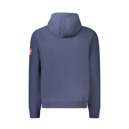 Norway 1963 Felpa Uomo Blu con Zip Pile Cappuccio Ricamo Logo Felpe - vista 2