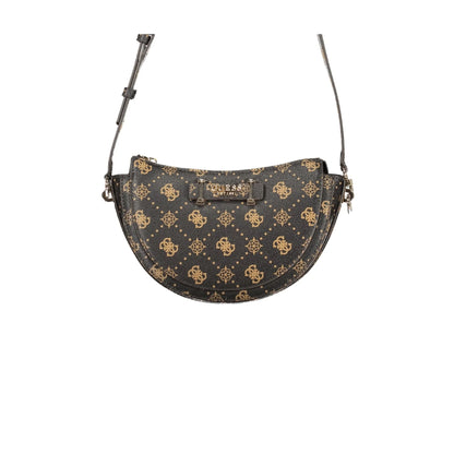 Guess Jeans Borsa a Tracolla Donna Marroni Chiusura con Zip Logo Borse Marrone - foto prodotto