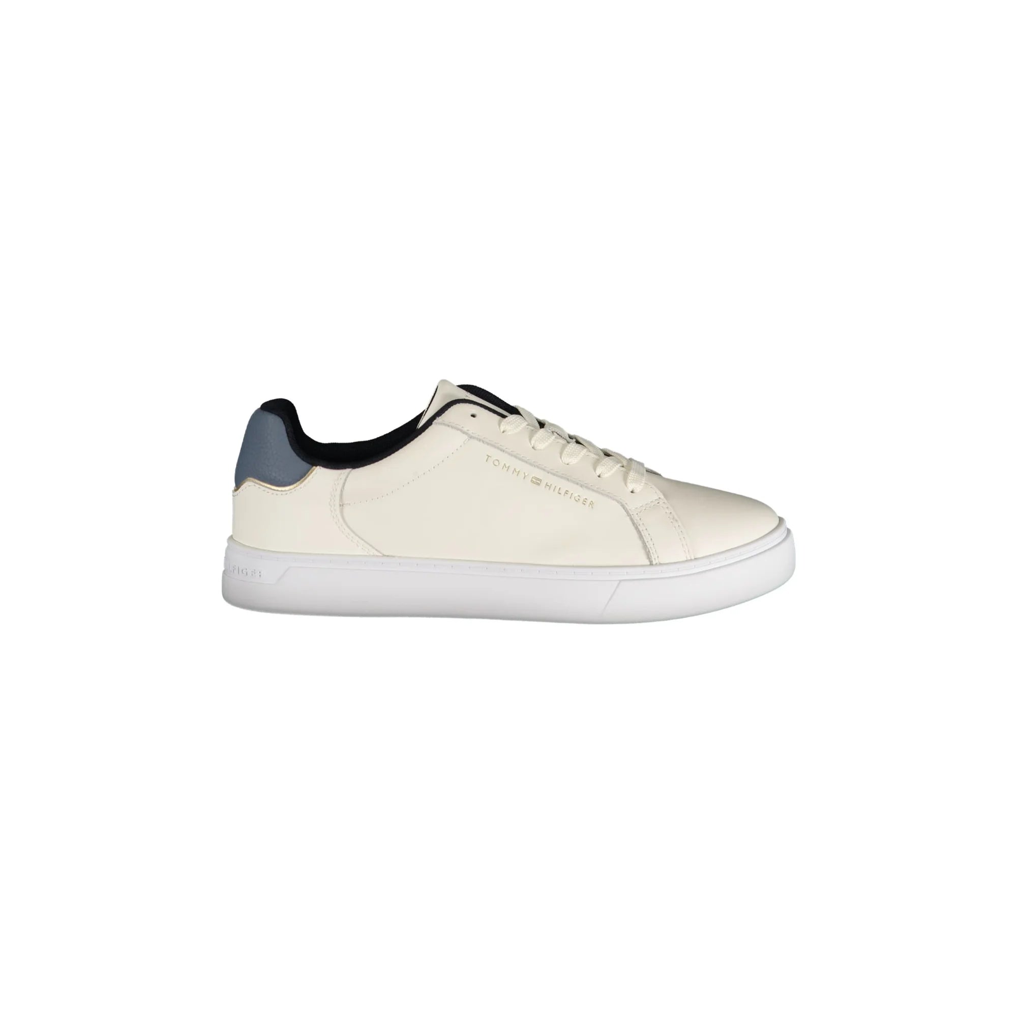 Tommy Hilfiger Calzatura Sportiva Donna Beige con Dettagli Blu Sneakers - foto prodotto