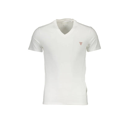 Guess Jeans T-Shirt Maniche Corte Uomo Bianca Logo Bianco - foto prodotto