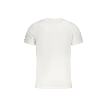 Tommy Hilfiger T-Shirt Uomo Bianca Girocollo Cotone Stampa Logo bianco - vista 2