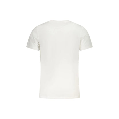 Tommy Hilfiger T-Shirt Uomo Bianca Girocollo Cotone Stampa Logo bianco - vista 2