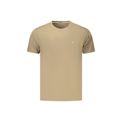Coveri Moving T-Shirt Manga Curta Homem Marrom Bordado