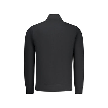 North Sails Felpa Uomo Nera Zip Garzata Tasche Logo Felpe nero - vista 2