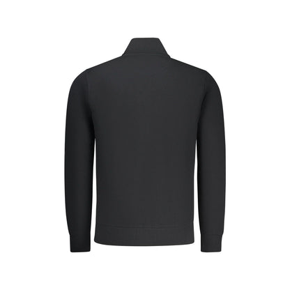 North Sails Felpa Uomo Nera Zip Garzata Tasche Logo Felpe nero - vista 2