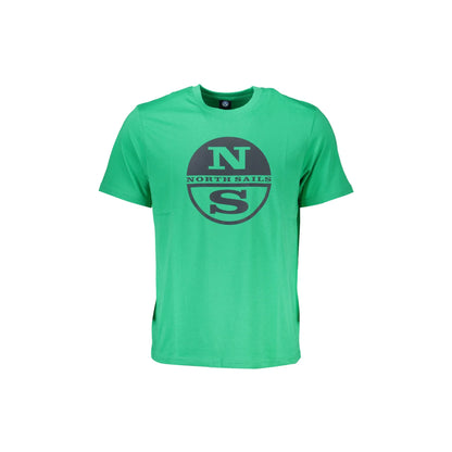 North Sails T-Shirt Maniche Corte Uomo Verde Stampa Logo - foto prodotto