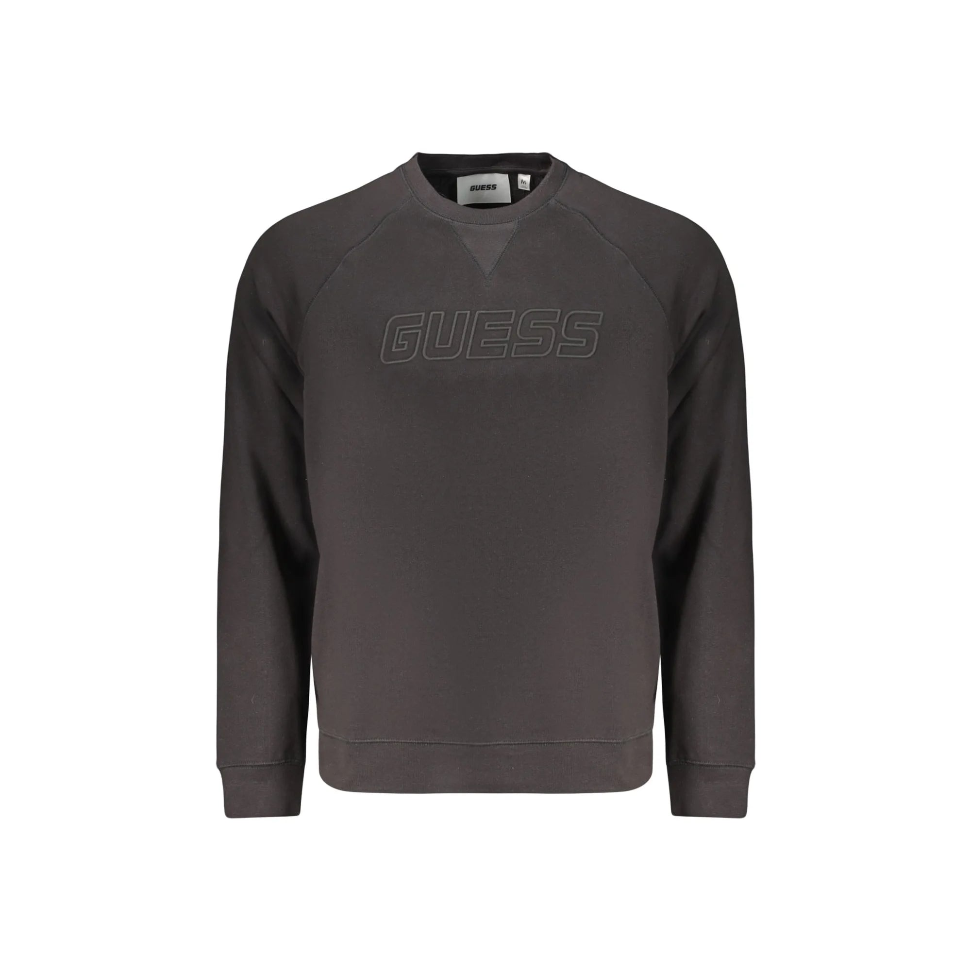 GUESS JEANS FELPA SENZA ZIP UOMO NERO
