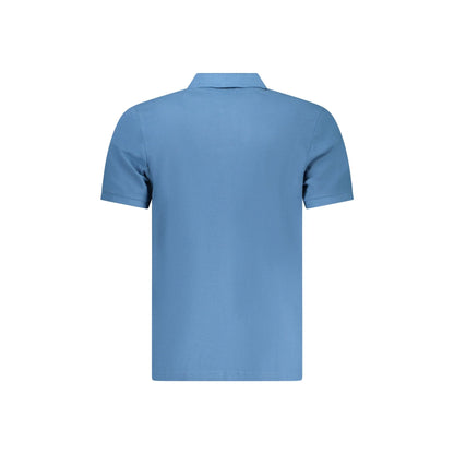 North Sails Polo Uomo Blu Maniche Corte Cotone Logo - vista 2
