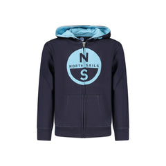 North Sails Felpa Maniche Lunghe Unisex Blu Zip