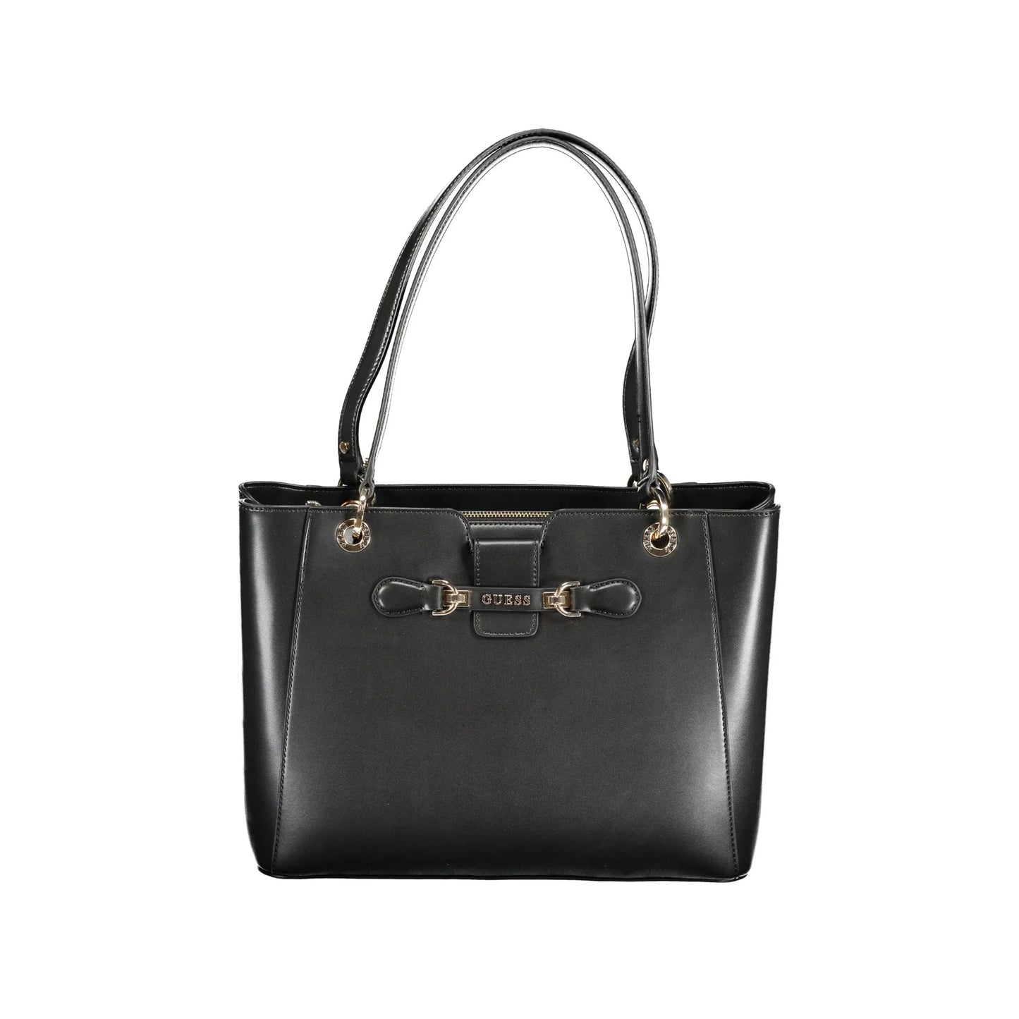 GUESS JEANS Borsa Donna Nolana Nera a Spalla con Doppio Scomparto e Dettagli a Contrasto Borse Nero - foto prodotto