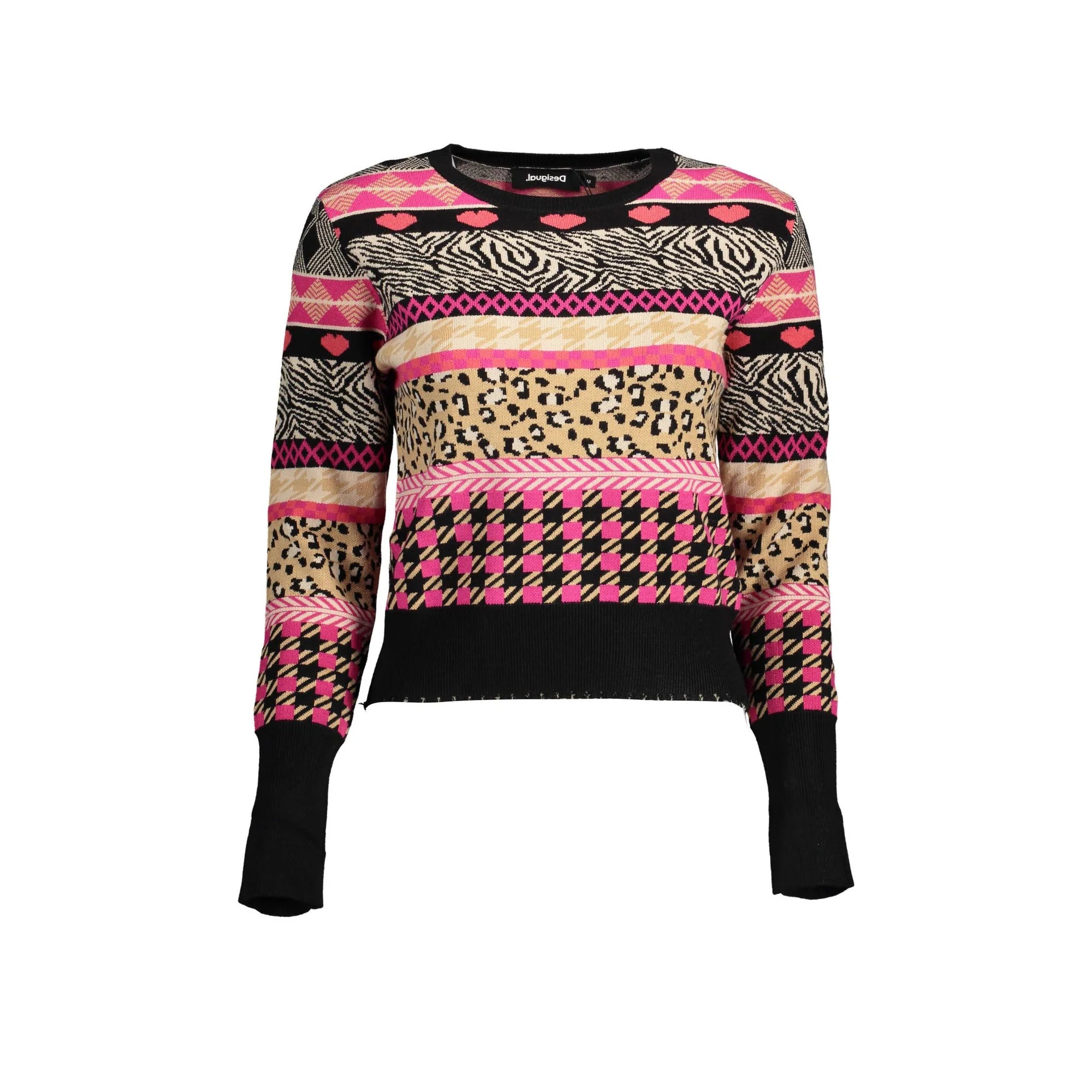 DESIGUAL MAGLIA DONNA NERO