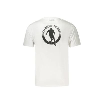 BIKKEMBERGS T-SHIRT MANICHE CORTE UOMO BIANCO