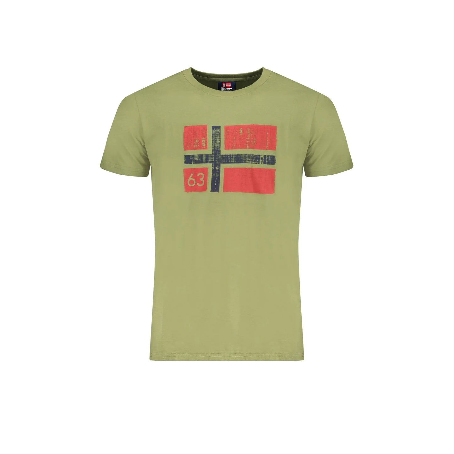 Norway 1963 T-Shirt Maniche Corte Uomo Verde Stampa - foto prodotto