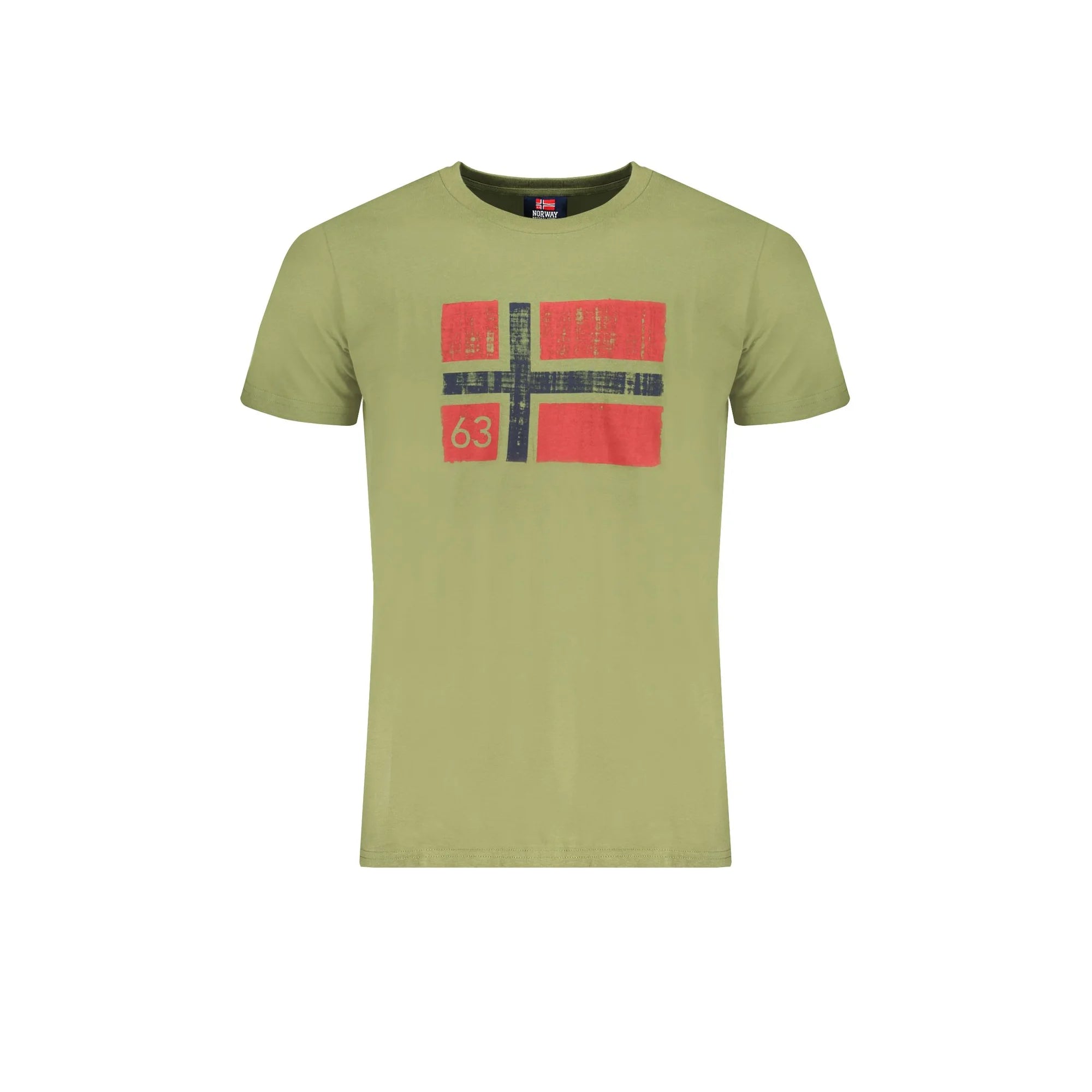Norway 1963 T-Shirt Maniche Corte Uomo Verde Stampa - foto prodotto