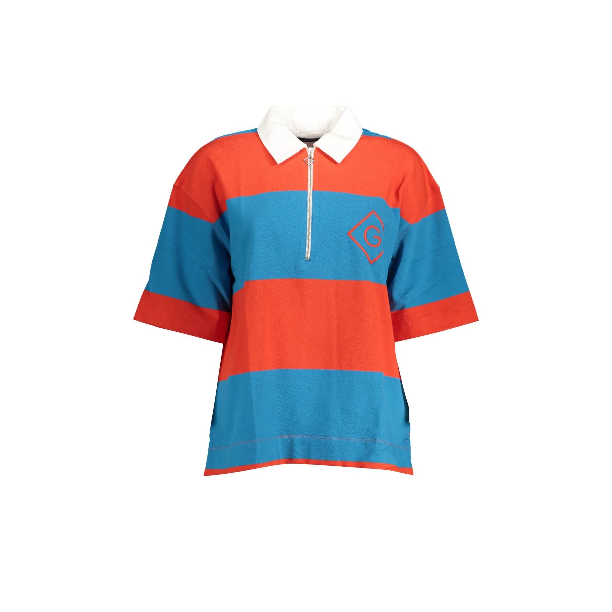 GANT POLO MANICHE CORTE DONNA ROSSO