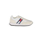 TOMMY HILFIGER Scarpe Sneakers Uomo Bianche con Dettagli a Contrasto Bianco - foto prodotto