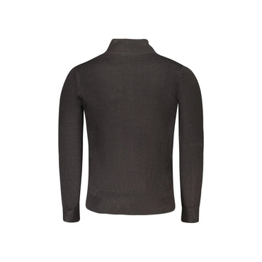 North Sails Maglia Uomo Nera Mezza Zip in Maglia Morbida Maglie nero - vista 2