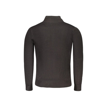 North Sails Maglia Uomo Nera Mezza Zip in Maglia Morbida Maglie nero - vista 2