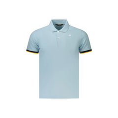K-Way Polo Maniche Corte Uomo Azzurro Logo