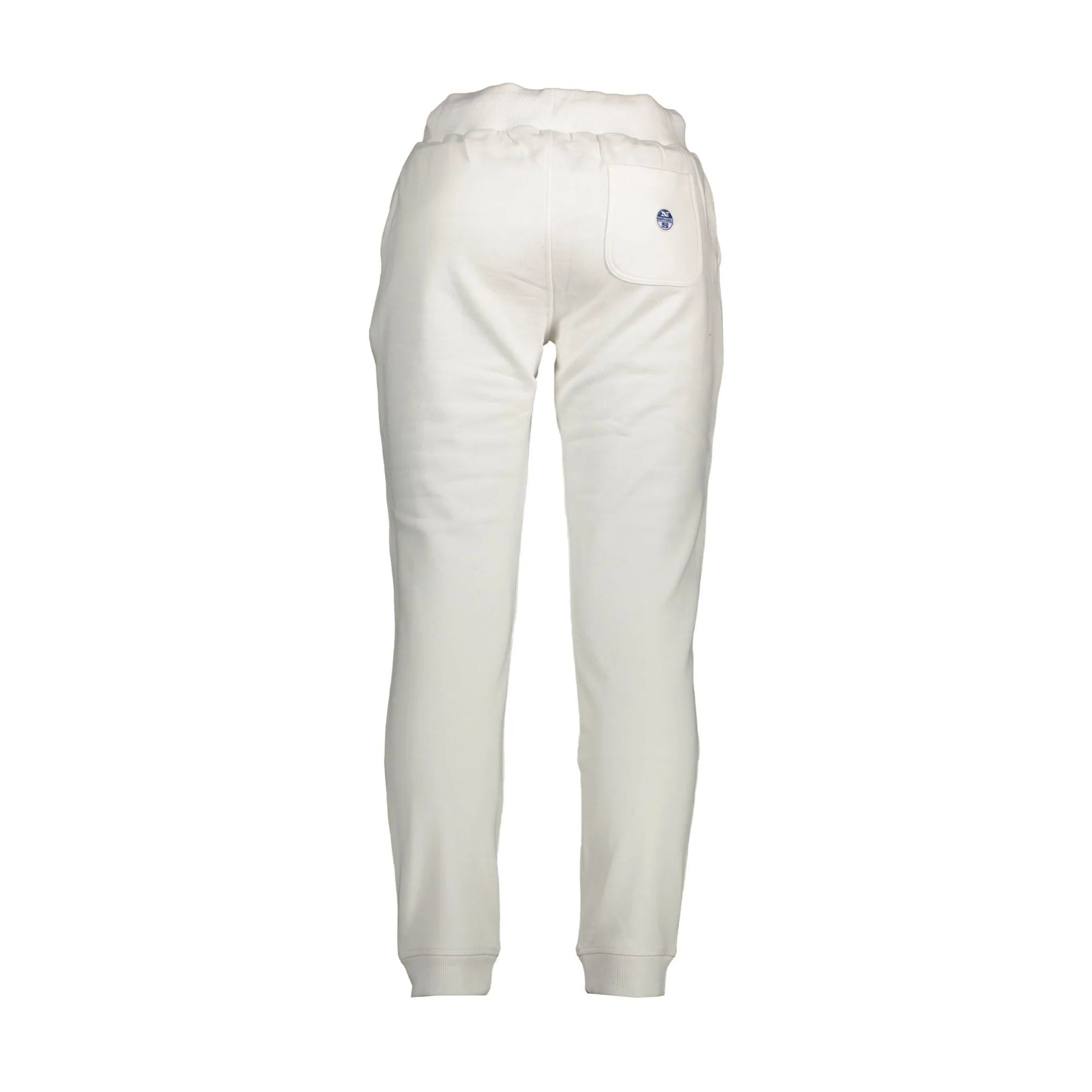 North Sails Pantaloni Uomo Bianco Logo - vista 2