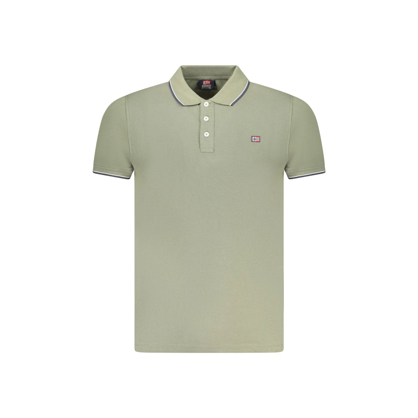 Norway 1963 Polo Maniche Corte Uomo Verde Logo - foto prodotto