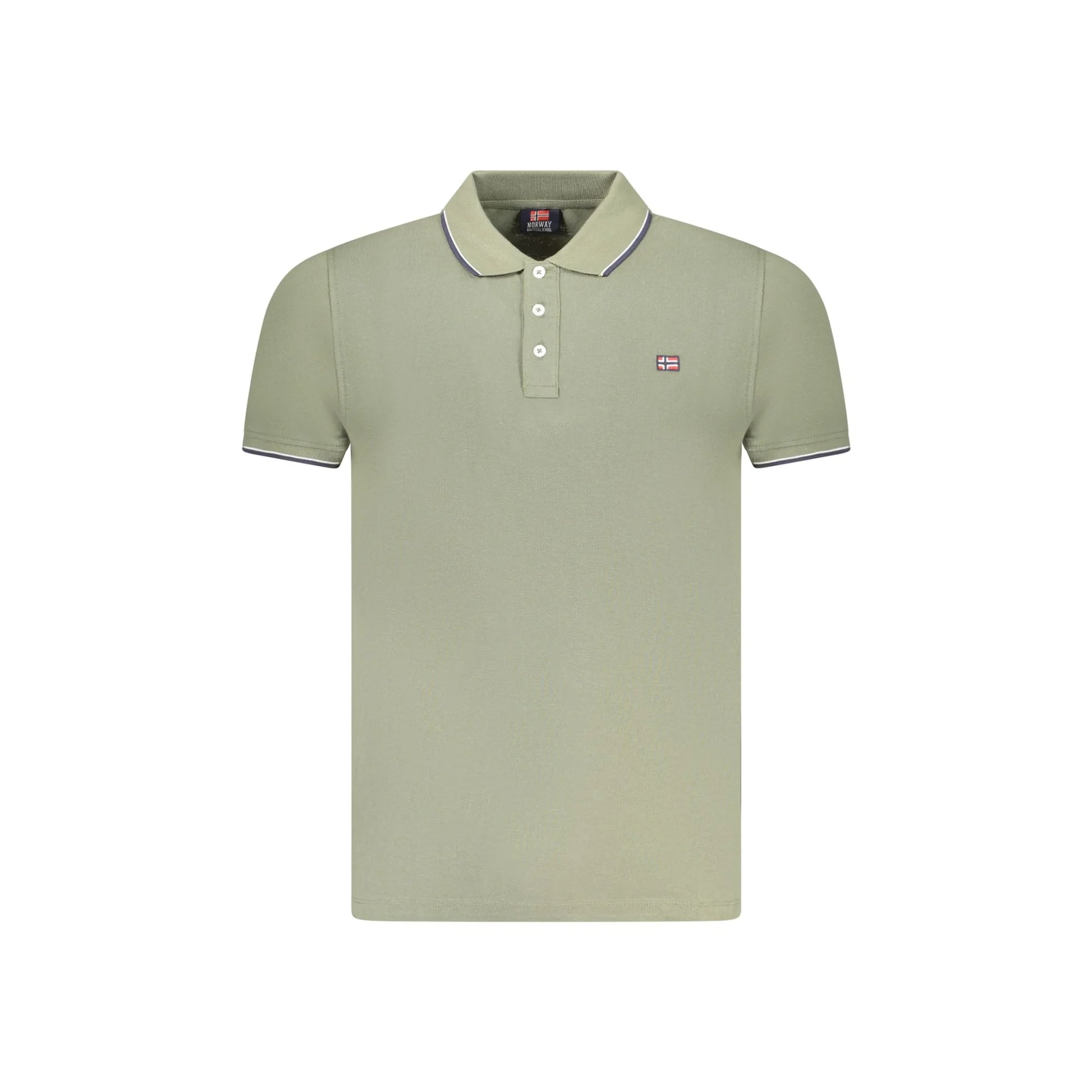 Norway 1963 Polo Maniche Corte Uomo Verde Logo - foto prodotto