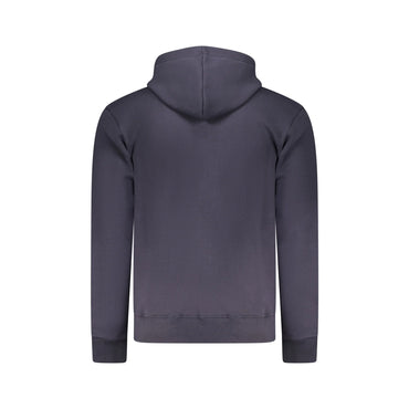 Coveri Moving Felpa Maniche Lunghe Uomo Blu Zip Ricamo Felpe - vista 2