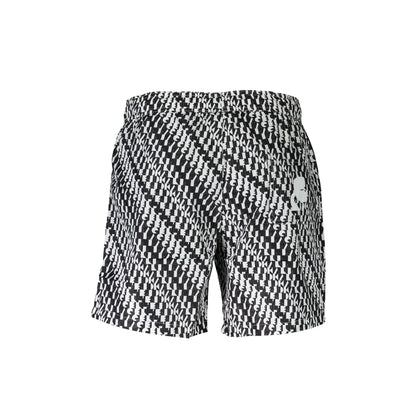 Karl Lagerfeld Beachwear Costume da Mare Uomo Bianco Logo - vista 2