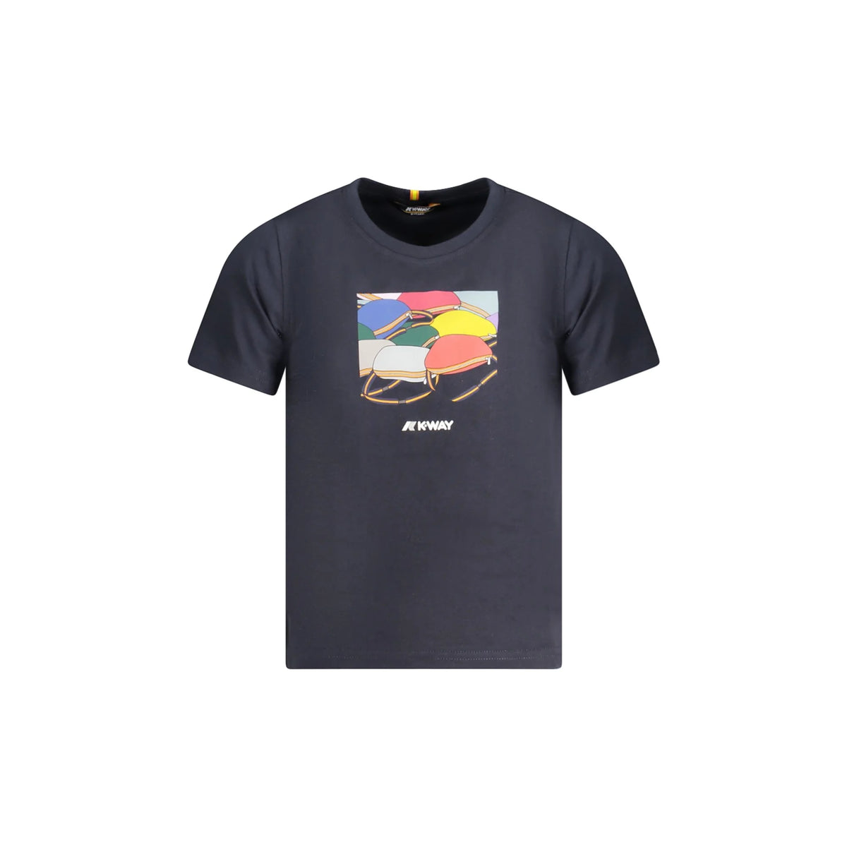 K-WAY T-SHIRT MANICHE CORTE BAMBINO BLU