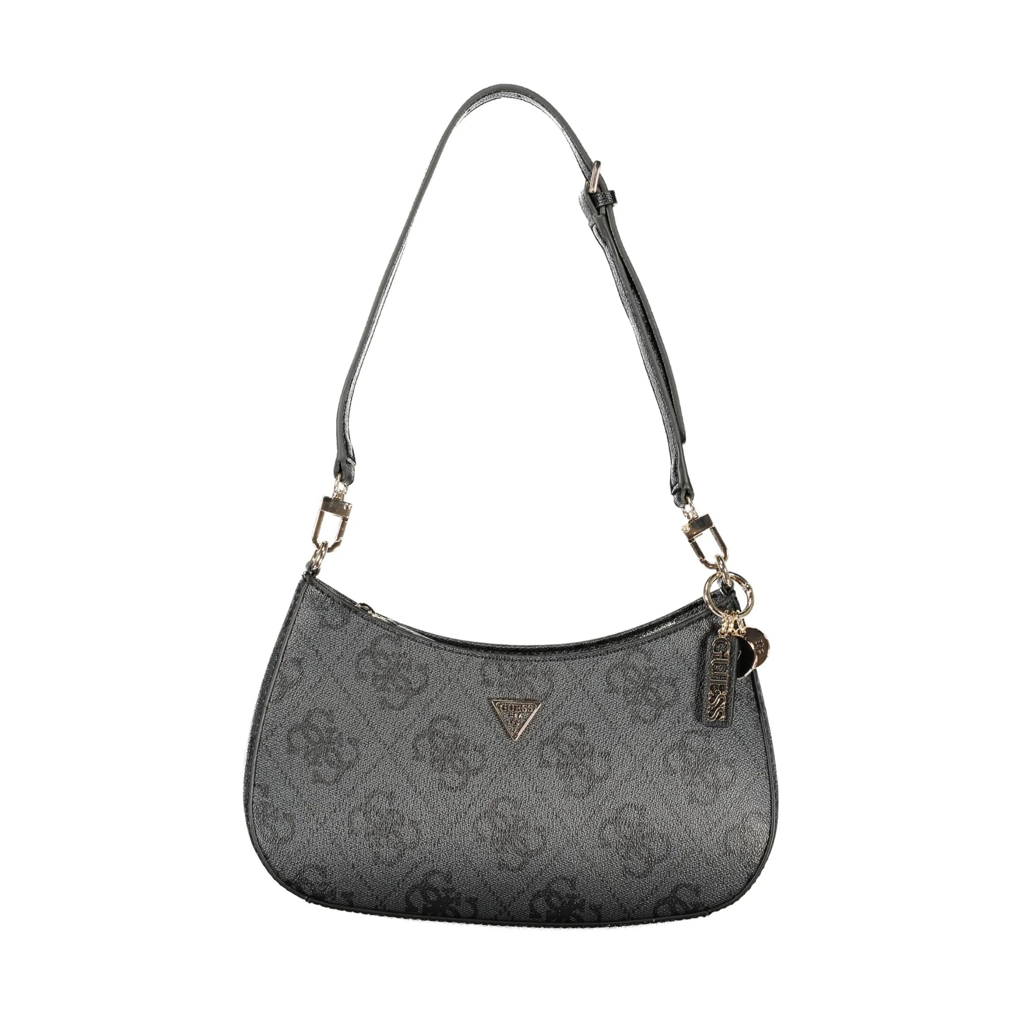 Guess Jeans Borsa a Tracolla Donna Nera Stampa Logo Borse Nero - foto prodotto