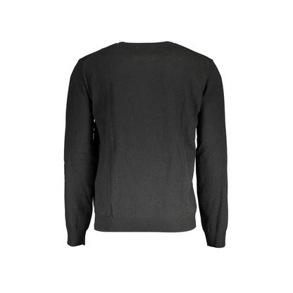 La Martina Maglione Uomo Nero Ricamo Maglie - vista 2