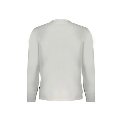 Napapijri T-Shirt Uomo Maniche Lunghe Girocollo Cotone Logo Ricamato - vista 2