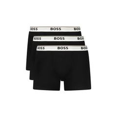 Boss Boxer Uomo Nero Stampa Logo